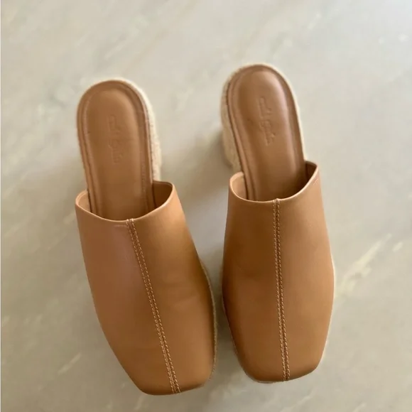 Cult Gaia leather clogs